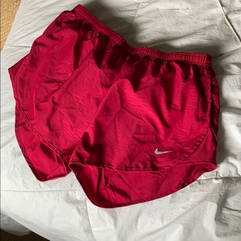 Red Nike running Shorts